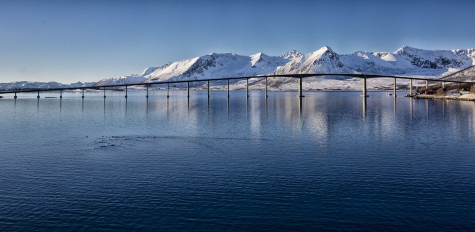 Risøya-Brücke, Lofoten, NO